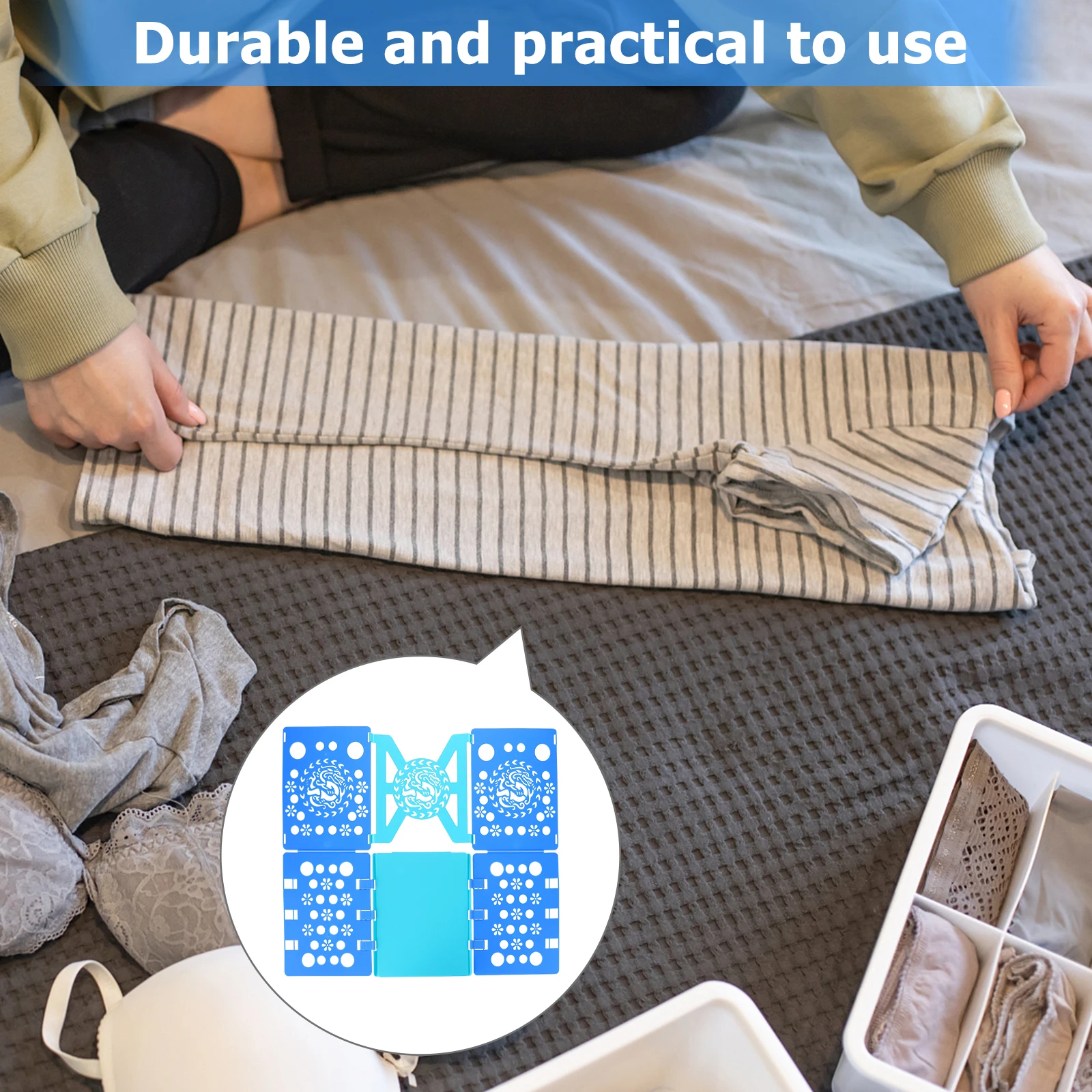 

1Pc Quick Clothes Folding Board High Grade Plastic Clothes Organizer T-Shirt Stacking Board Fast Closet Storage Solution