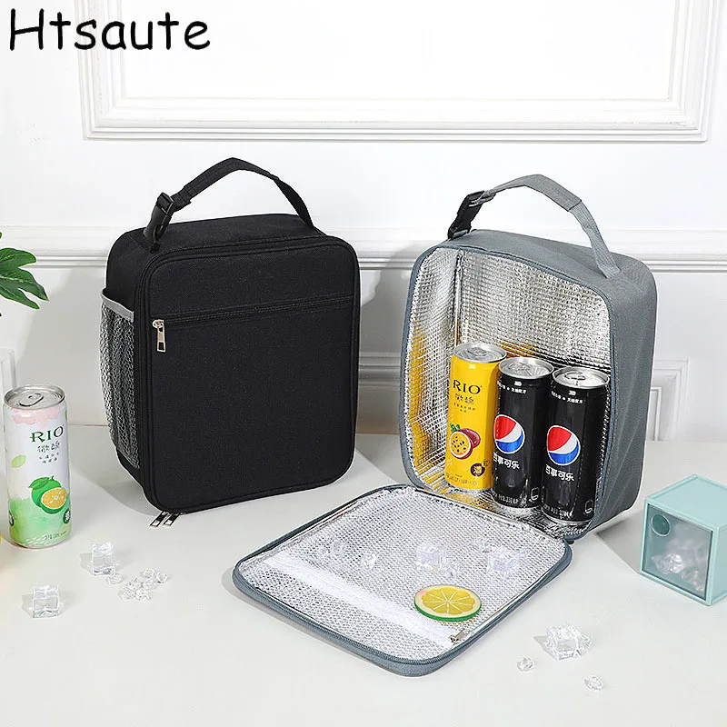 

Portable Zippered Insulated Lunch Box Set Waterproof, Aluminum Foil Insulated, Polyamide Fabric, Normal Water Resistance