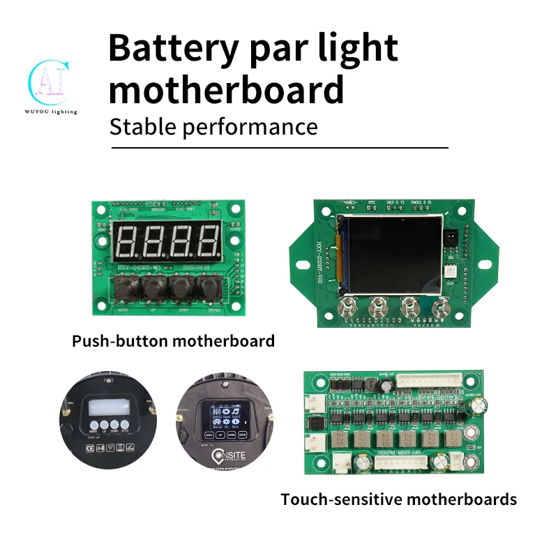 12x18w  Stage lighting accessories battery par light touch motherboard and button motherboard for 12x18w battery par light repai