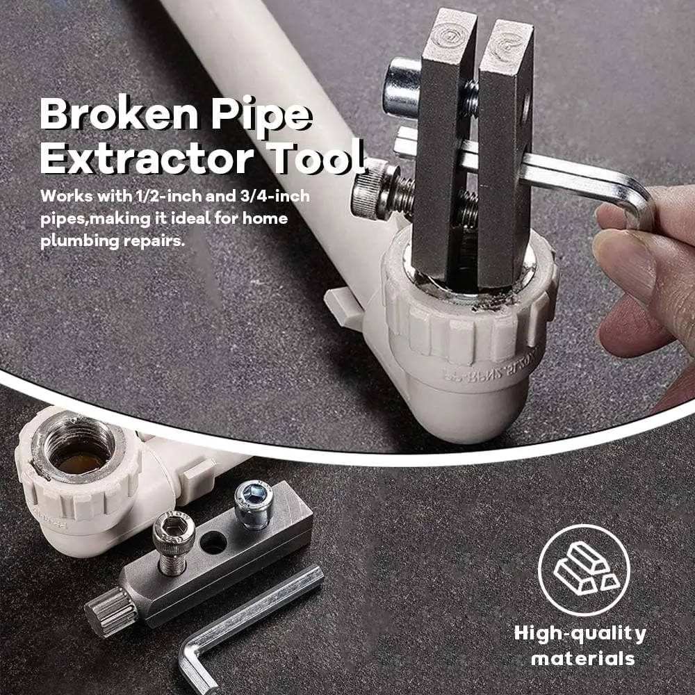 

Broken Wire Extractor Threading Tools Broken Pipe Screw Remover Water-tap Angle Valve Repair Disassembly Bathroom Tool