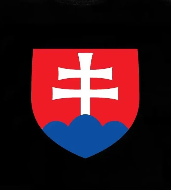 Футболка с гербом Словеской Республики и правой стороны Словакии. Летняя хлопковая мужская футболка с круглым вырезом и коротким рукавом, новый размер S-3XL