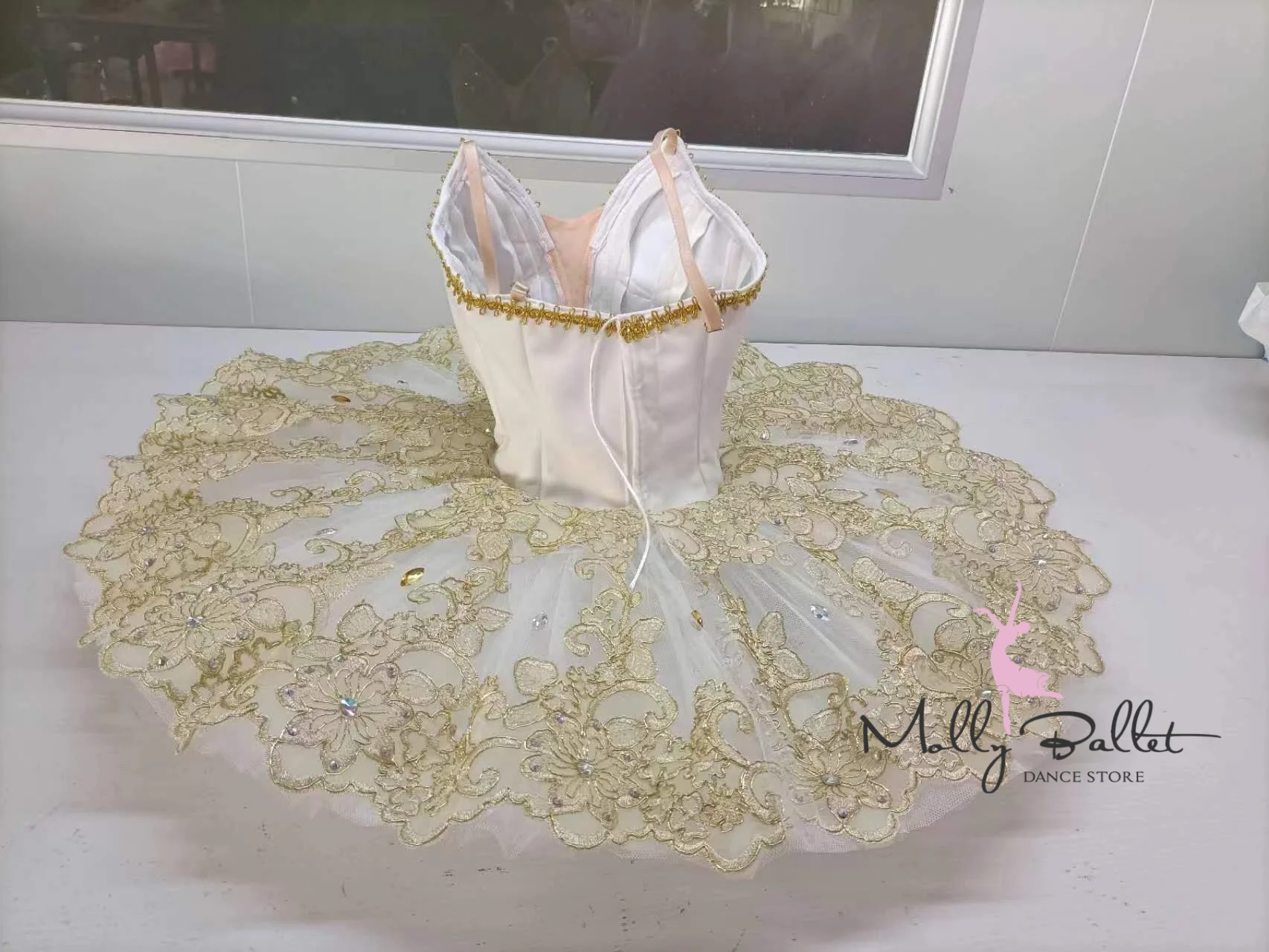 2024 High-end Customized Professional Competition Platinum Sleeping Beauty Gentle Fairy Variation Ballet TUTU Skirt