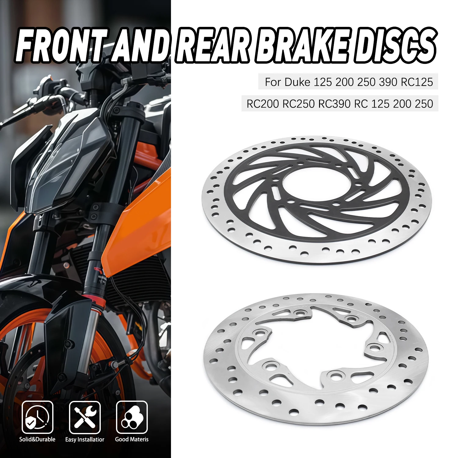 

300mm 230mm Motorcycle Front Rear Brake Disc Brake Rotor for Duke 125 200 250 390 RC125 RC200 RC250 RC390 RC 125 200 250