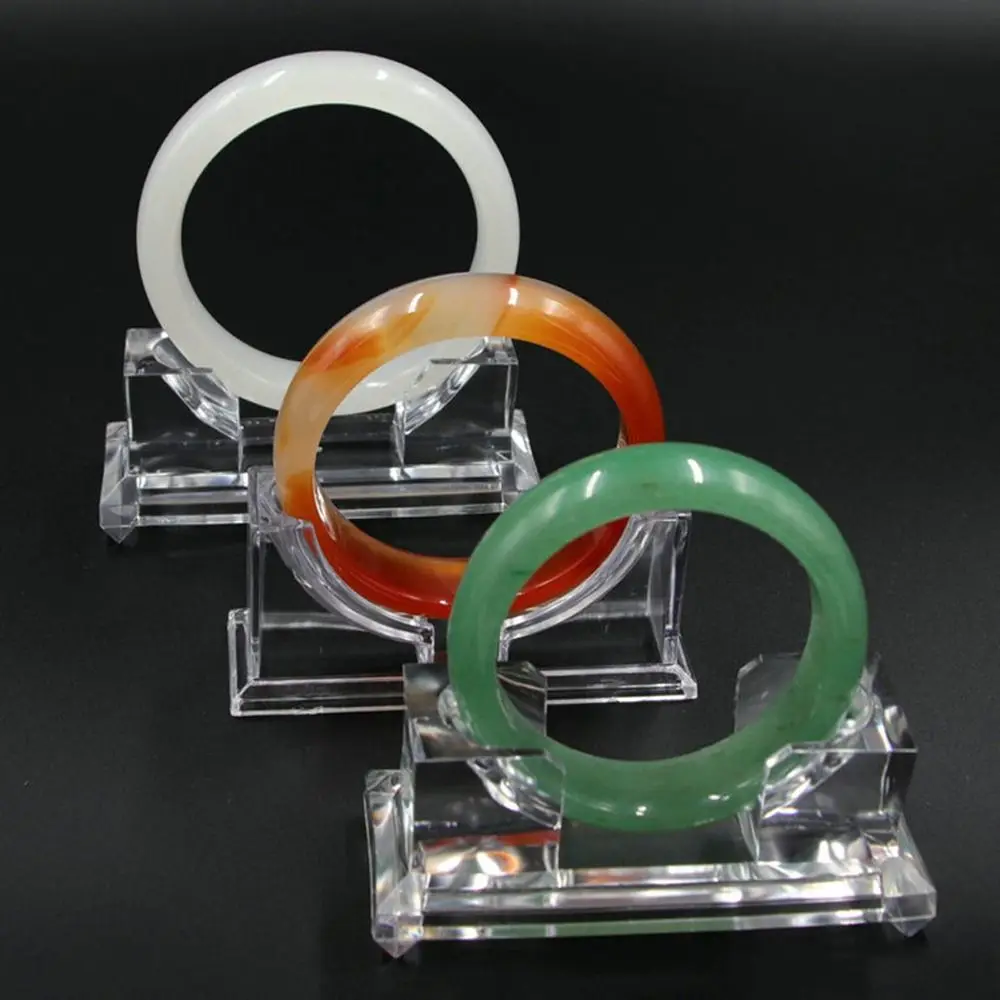 

Plastic Acrylic Bracelet Display Stand Jewelry Display Plate Clear Bracelet Holder Bangle Organizer Jewelry Display Rack
