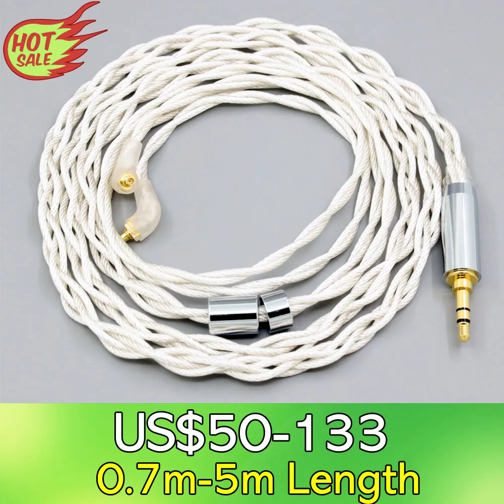 

LN008117 Graphene 7N OCC Silver Plated Type2 Earphone Cable For Etymotic ER4SR ER4XR ER3XR ER3SE ER2XR ER2SE 0-100Ohm Adjusted