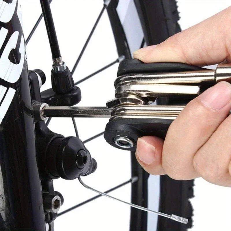1 Satz 16-in-1 Reitausrüstung Tragbare Fahrradreparatur- und Reparaturwerkzeuge Mountainbike-Werkzeugsatz Reparaturreparaturset, Fahrradwerkzeuge