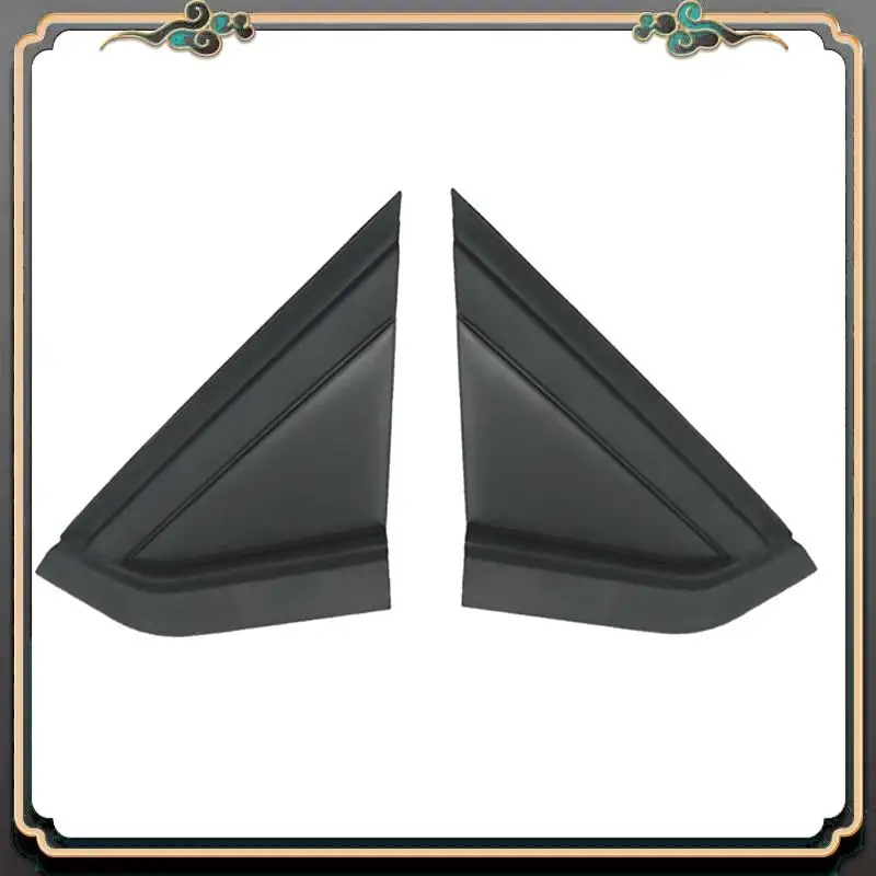 

M45K-1 Pair Car Front Window Triangle Panel Triangular Decorative Panel 9647011377 96470112777 Black ABS For Citroen C4 04-10