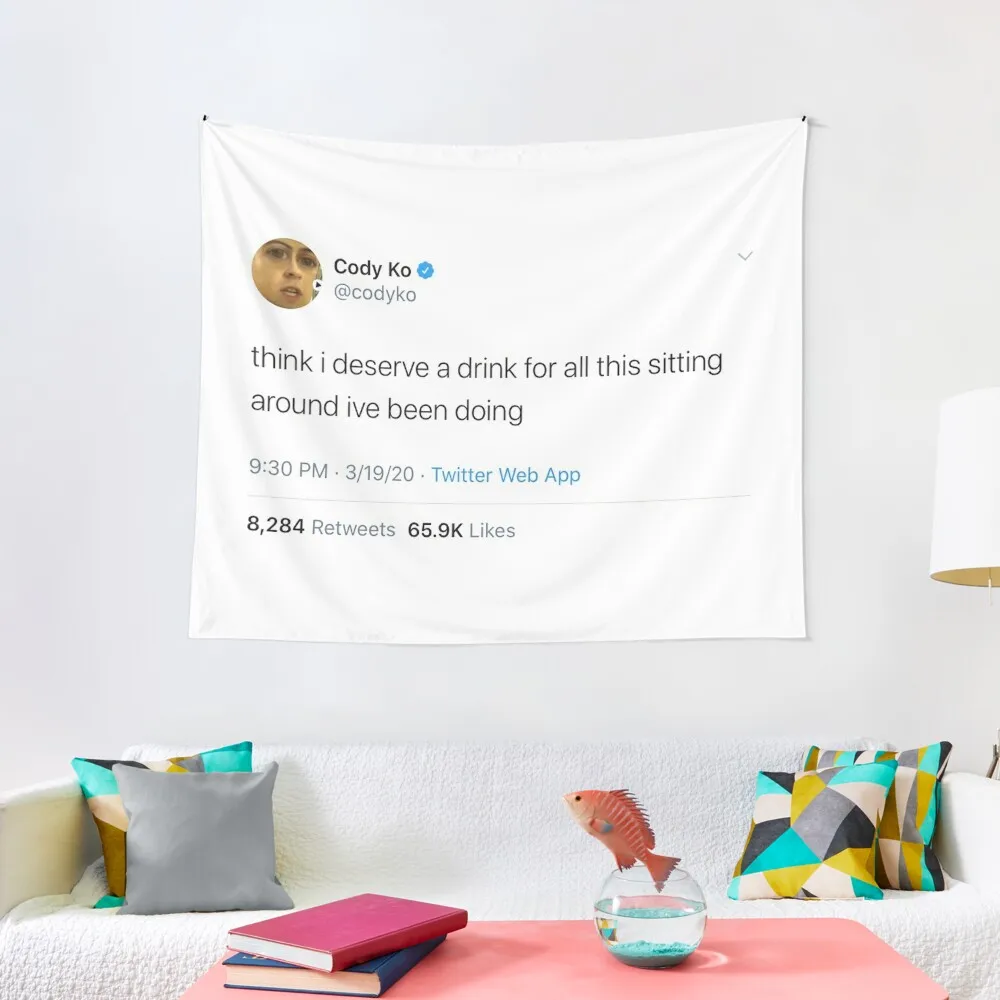 

Cody Ko tweet Tapestry Room Decor Korean Style Decoration Home Home Decorators Decoration Wall Tapestry