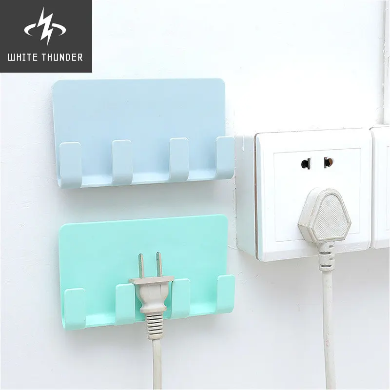 1pcs Wire Holder Silicone For Earphone Desktop USB Cable Cable Clip Self-adhesive Line Clasp Clamp Cable Organizer Tie Fixer