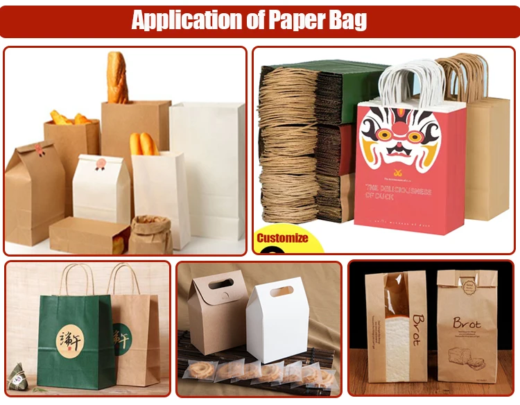 Eco-Friendly Paper Bag Machine Square Bottom Paper Bag Machine Food Paper Bag Machine Packaging Solution for Green Businesses