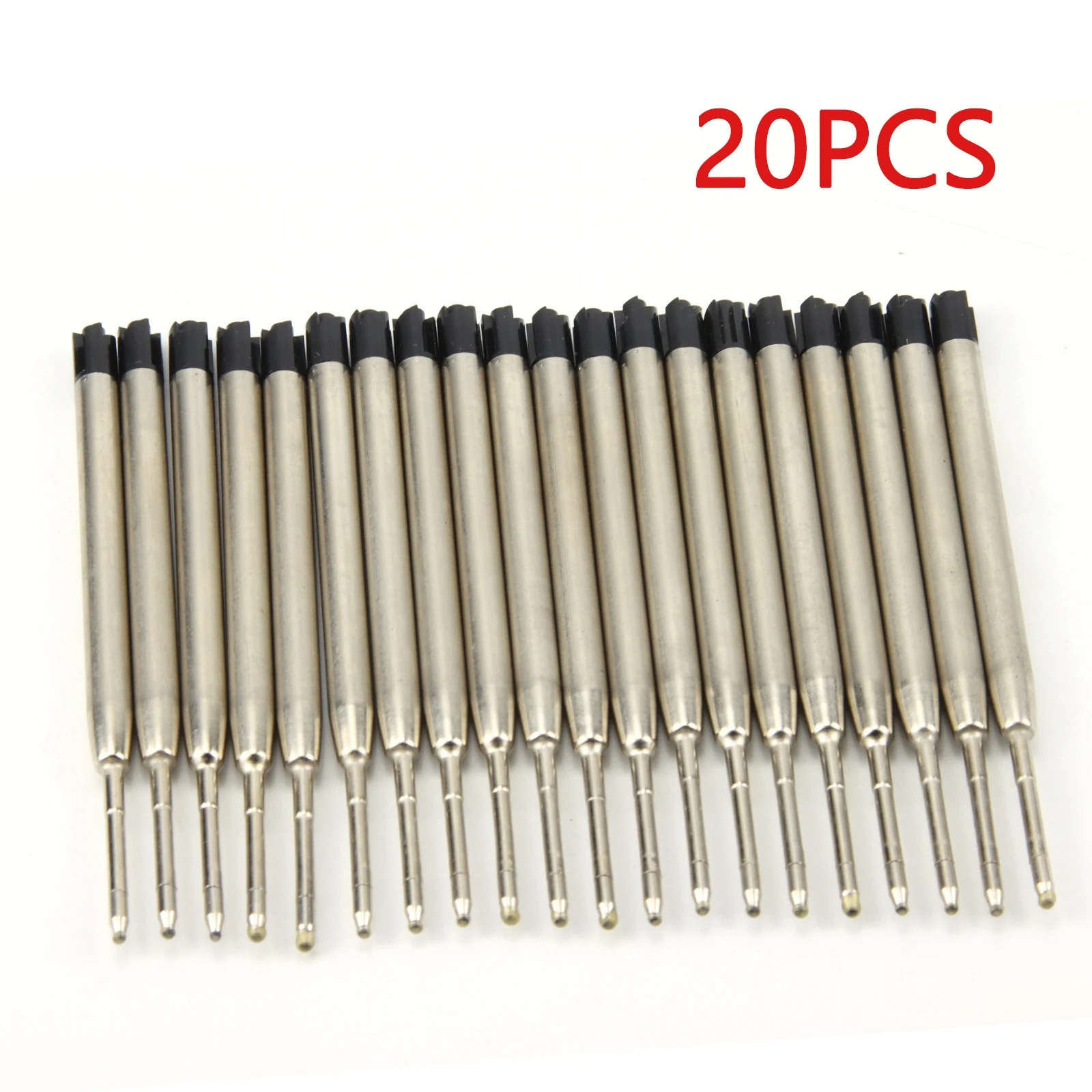 20 قطعة/المجموعة L:3.9 في عبوات أقلام حبر جاف لأقلام باركر نقطة متوسطة أزرق أحمر أسود حبر الكتابة مكتب القرطاسية