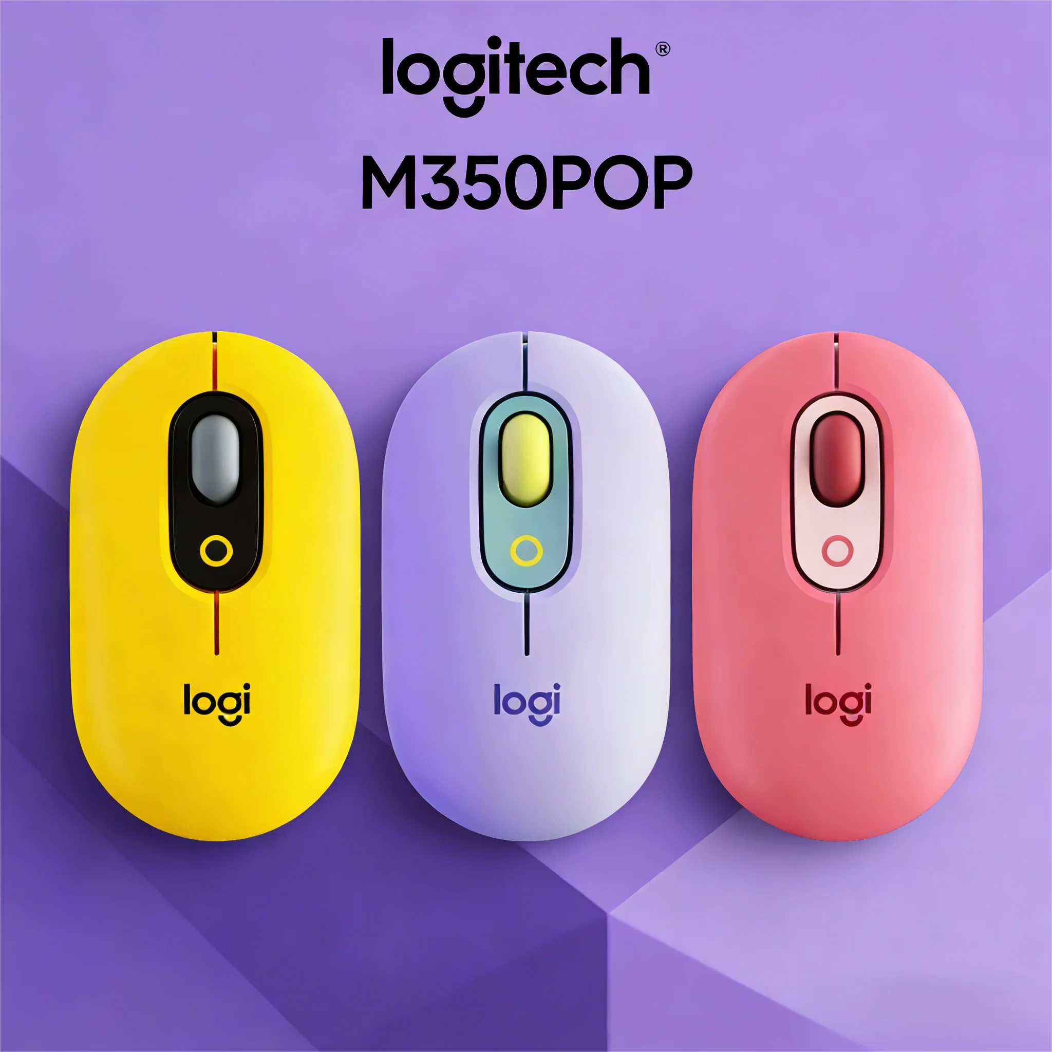 

POP-мышь Logitech M350, беспроводное мультиустройство Bluetooth, милая тонкая портативная мышь, длинная батарея для повседневного использования