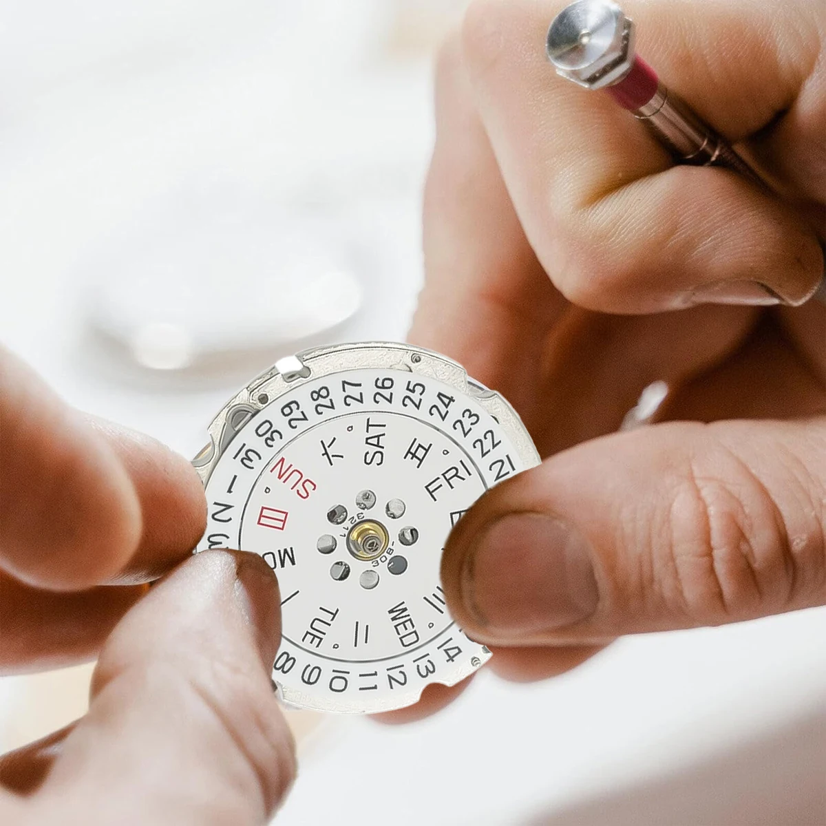 Per 8215 8205 Movimento 21 gioielli Meccanico automatico Data Doppio a 3.0 Impostazione del calendario Accessori per il movimento dell'orologio di precisione