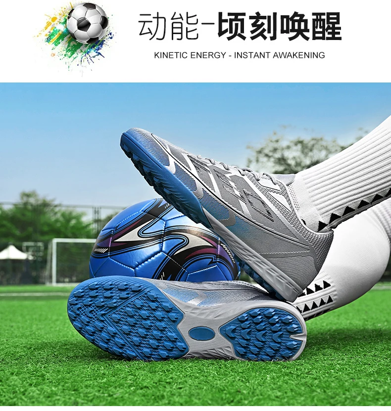 Neue Herren-Fußballschuhe Futsal High Ankle Atmungsaktiv Rutschfest Hochwertige Ultraleichte Fußballschuhe Sportschuhe für Outdoor-Wettkämpfe – Detail 20