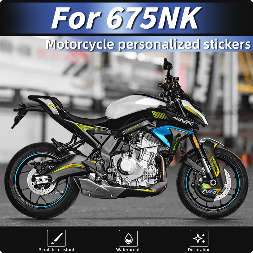

Used For CFMOTO 675NK Motorcycle Fairing Stickers Kits Head Region Decals Pattern Optional Motorcycle Accessories