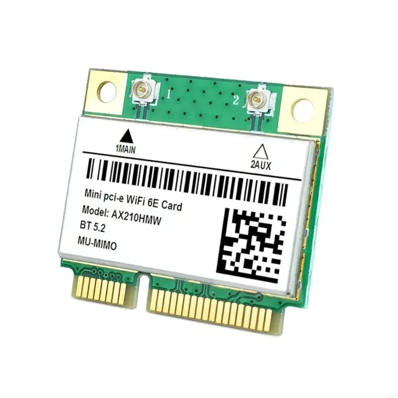 F68C WIFI6E AX210HMW Mini PCI-E WiFi Card Compatível 5.2 Adaptador sem fio Forintel Ax210 Card Ax210