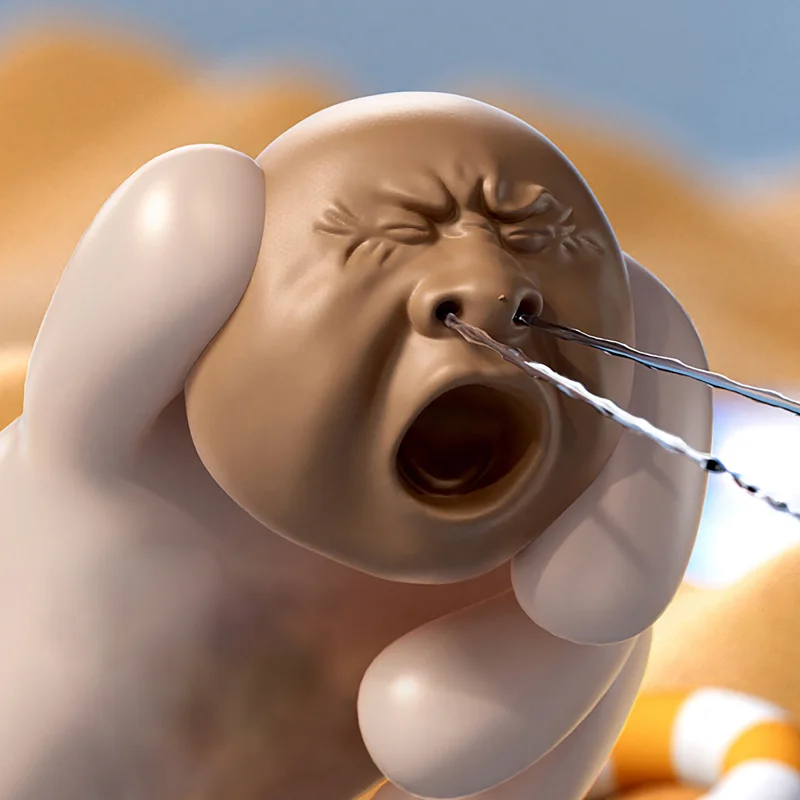 

Tea Pet Yawns Whole Cup Funny Water Gun Press Type Water Dispenser Water Spray Parody Water Gun Creative Trendy Toy Ornament