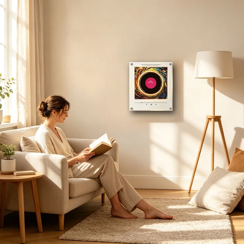 LED Lighted Fridge Music Player Set with 9 Tap to Play Audios Disc, Builts In 128MB Memory, USB Cable, Interactive Fridge