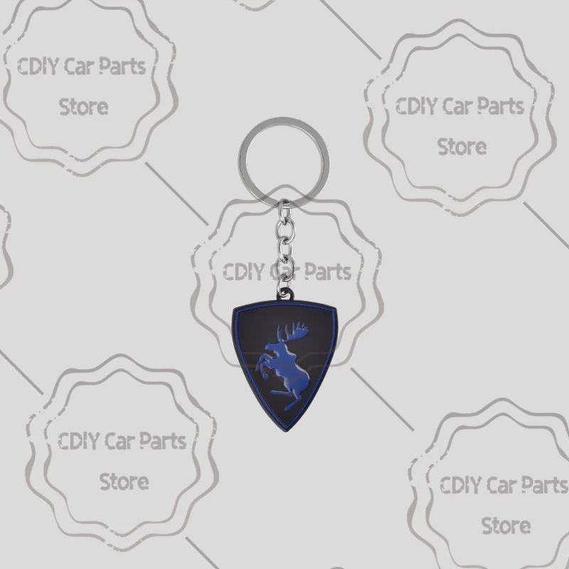 Moose Test Logo Emblem Metal Car KeyChain Key Chain Keyring Key Ring For XC60 XC90 XC40 V60 S40 S60 XC70 V90 V70 R Design image 3