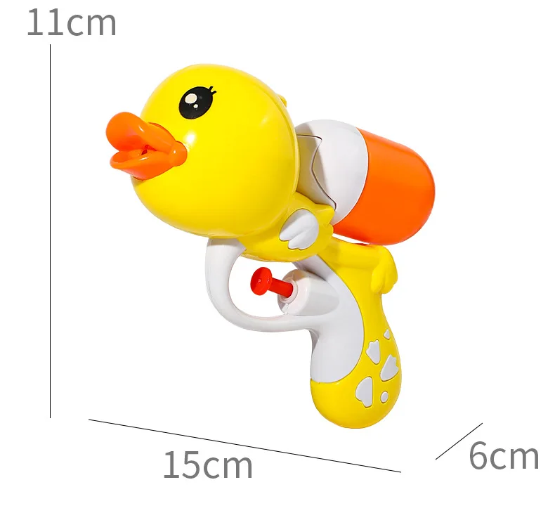 Eend Waterpistool Zomer Outdoor Waterspuitpistool Trek Hogedrukbereik Zand Strand Zwembaden Waterplezier Speelspeelgoed Kinderen 15cm