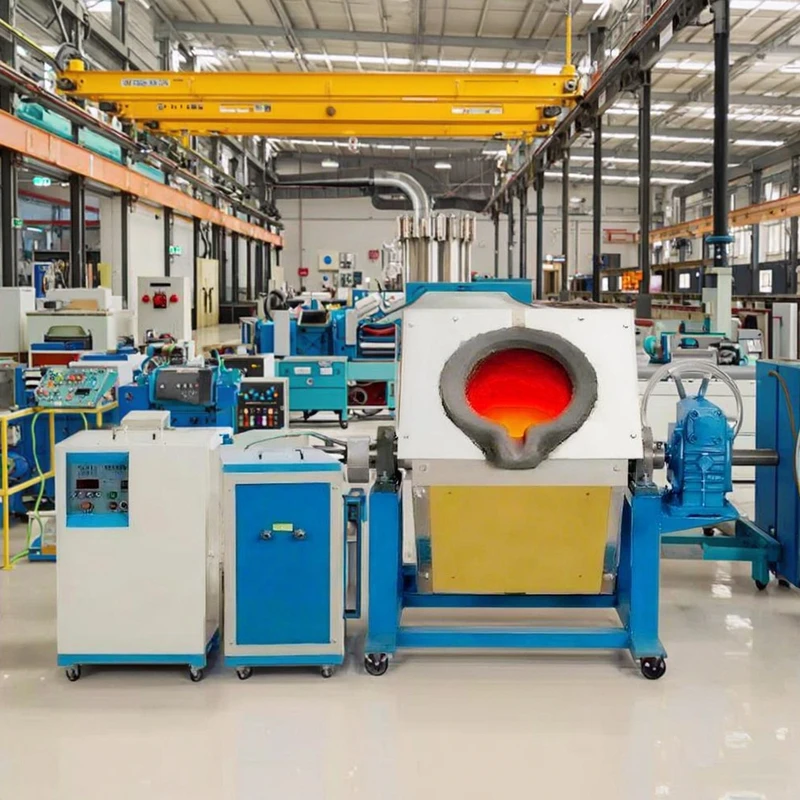 

HCX 100Kg Foundry Casting Copper Iron Metal Melting Induction Furnace