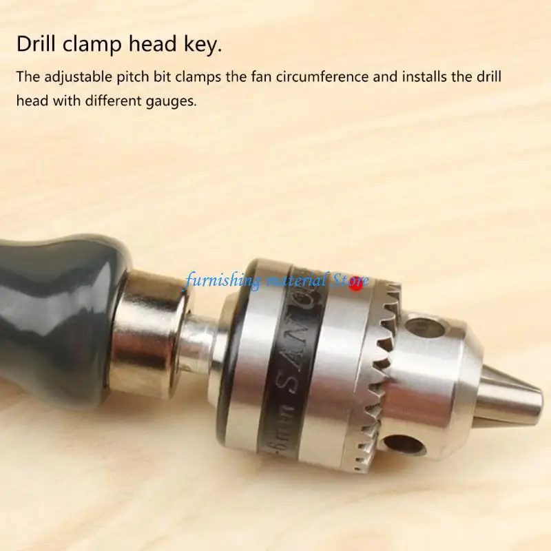 

Y5GD Drill Chuck Hand Drill Set with 1.5 2.0 5.0mm Bits Manual Drilling Tool