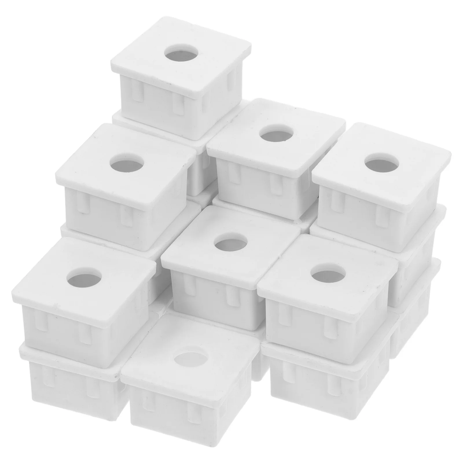 

20Pcs Square Tubing Plastic Fence Plug End Cap Post Insert Chair Glide Floor Protector Tube Cover Square Tubing Plastic Plugs