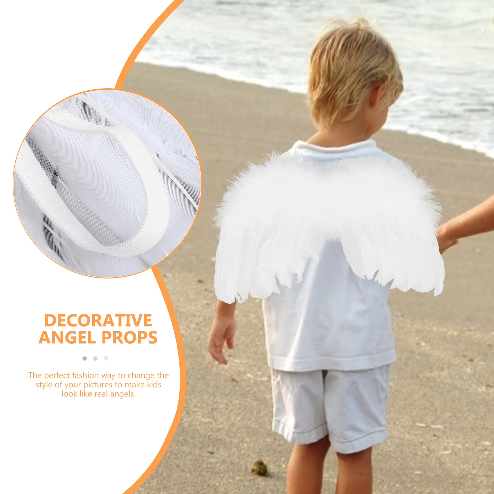 1 Set Fascia per capelli con ali di Cupido per bambini con fiocco per freccia Accessorio per costume per fotografia di angelo neonato per decorazioni per feste con ritratto infantile