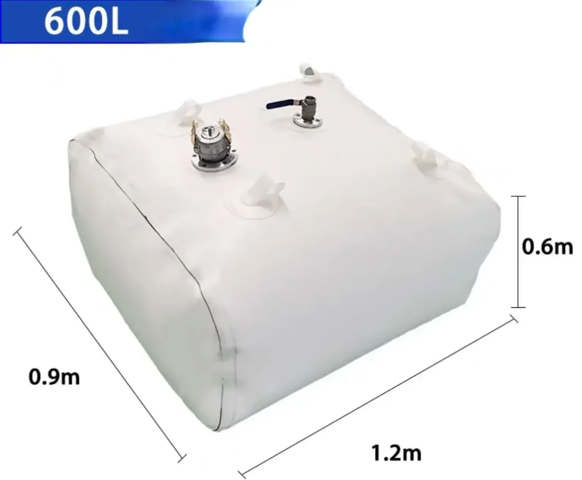 600L white large capacity thickened wear-resistant and explosion-proof detachable car transport outdoor oil storage bag