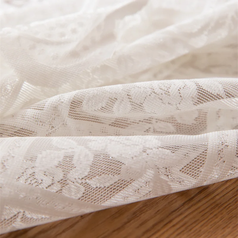 Elegant Embroidered Lace Tablecloth 5