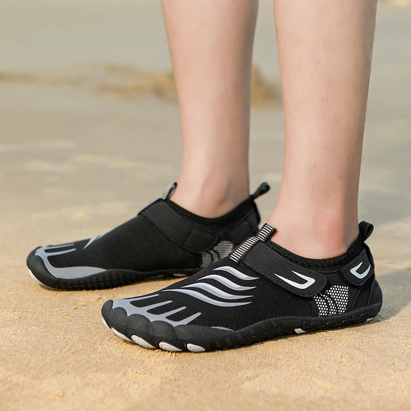 Zapatos de vadear para hombre, zapatillas para deportes acuáticos, natación, playa, secado rápido, calzado para vadear al aire libre, transpirables, descalzos