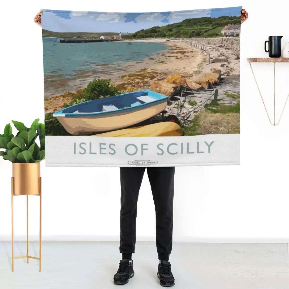 Isles of Scilly Throw Blanket Blankets For Sofas Retros halloween Thermal Bed Fashionable Bed linens Blankets