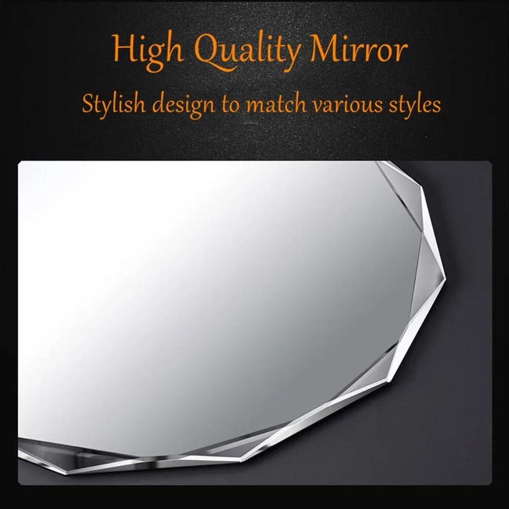 Decorative Mirrors,Single Beveled Edge Frameless Wall Mount Bathroom Vanity Mirror, 30” X 36”,Decorative Mirrors.