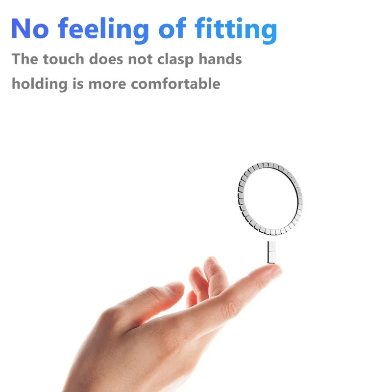 Adhesive Magnet Metal Ring Sticker Strong Magnetic Circle Attachment for Magsafe Magnetic Wireless Charging for iPhone 15 Pro