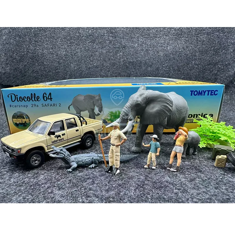 جديد في المخزون Tm Tlv 1:64 سفاري تويوتا هايلكس الوحش لمشاهدة معالم المدينة سبيكة مصغرة دييكاست نموذج Tlv سيارة المفاجئة 28a 29a لعب الاطفال هدية #4