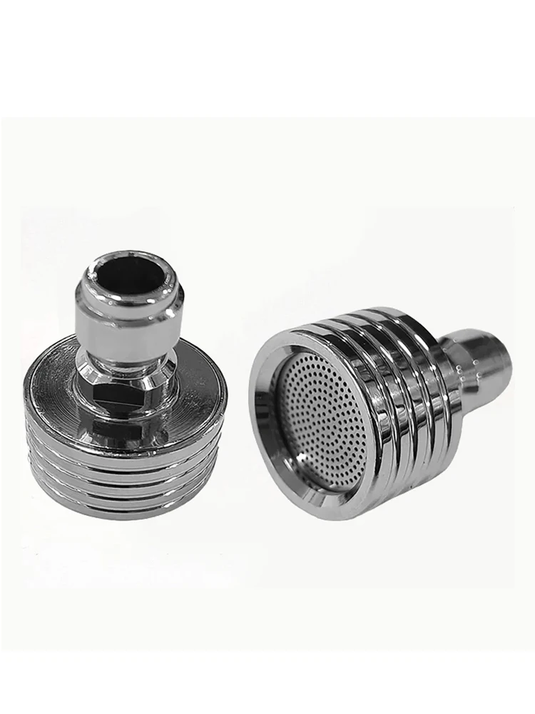 Interface de pistolet à eau haute pression, buse de lavage, lames de douche en acier inoxydable, connexion rapide 1/4, outil urbain de jardin pour voitures de lavage