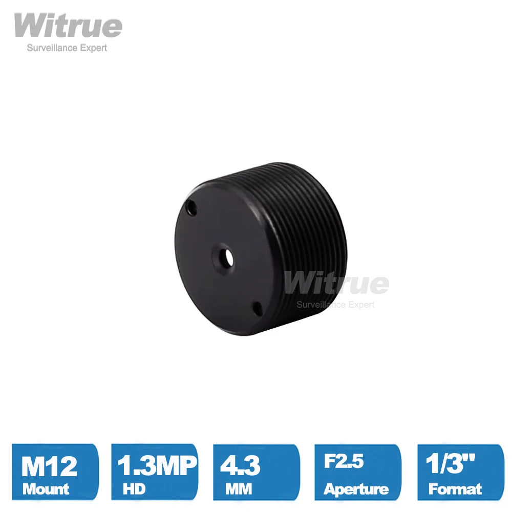 Witrue mini Camera Lens 4.3mm 1.3 Megapixel 1/3
