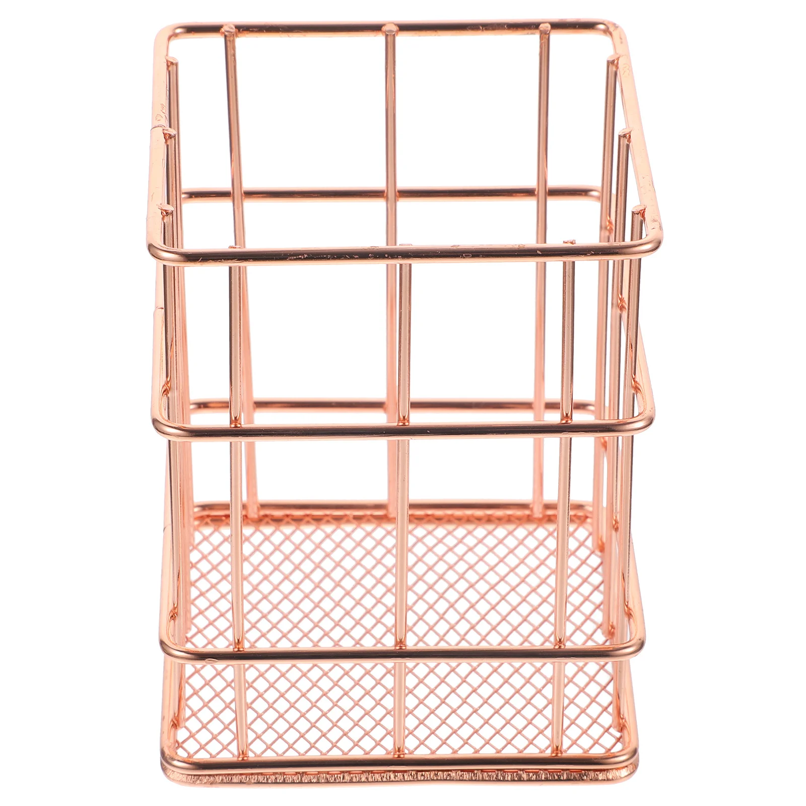 Metal Pen Holder Small Desktop Organizer Pencil Cup Makeup Brush Holder Office Home Use Multifunctional Storage Container