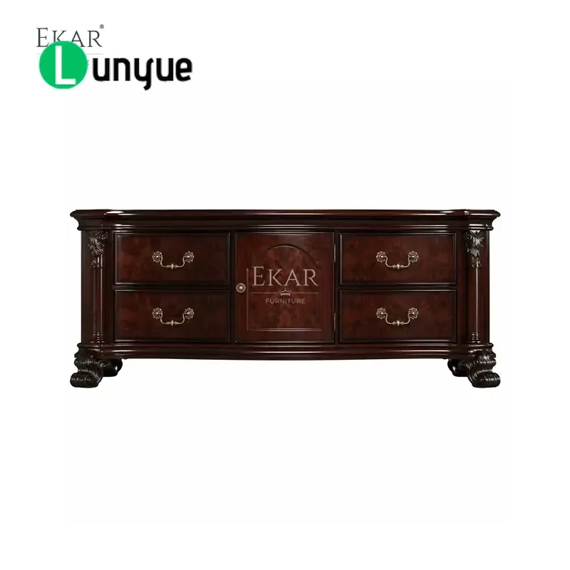 Regency Burl Wood Media Console French Classical TV Cabinet Deluxe Heritage Living Room Furniture Elegant Storage Solution