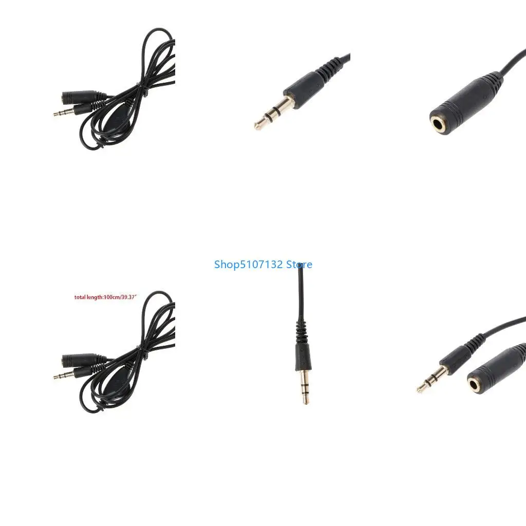 87HD Universal Cable 3.5mm Stereo Cable Socket to Earphone Adapter for DVD