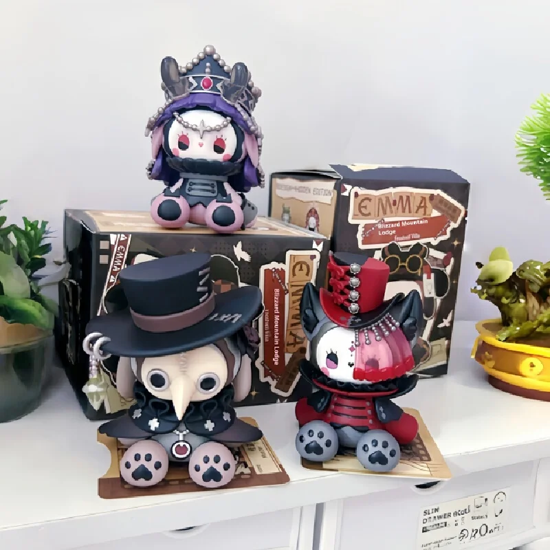 إيما سيكريت فورست بليزارد فيلا صندوق أعمى سلسلة بولي كلوريد الفينيل الشكل الرياح الداكنة اللعب دمية الفتيات سيارة منضدية حلية ألعاب هدايا رائعة