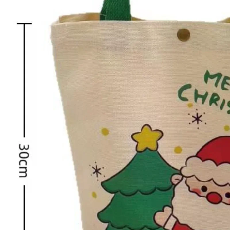 Christmas Handheld Cloth Bag Cartoon Santa Claus Xmas Tree Gift Bag Merry Christma Decor Noel Natal Navidad Happy New Year 2026
