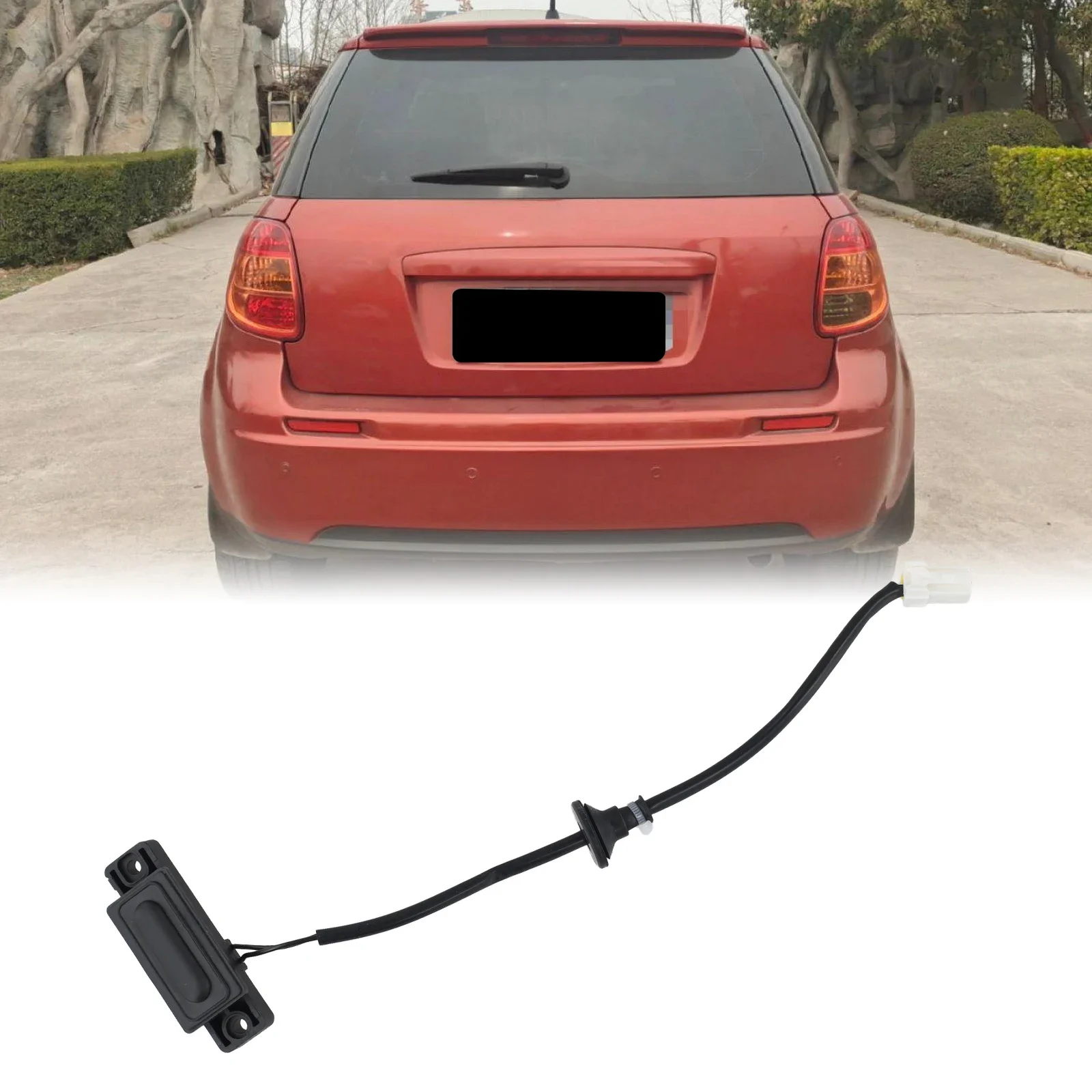 

ABS Tailgate Component Rear Trunk Release BLACK DIY Installation Effortless Trunk Access For Suzuki SX4 2007-2013