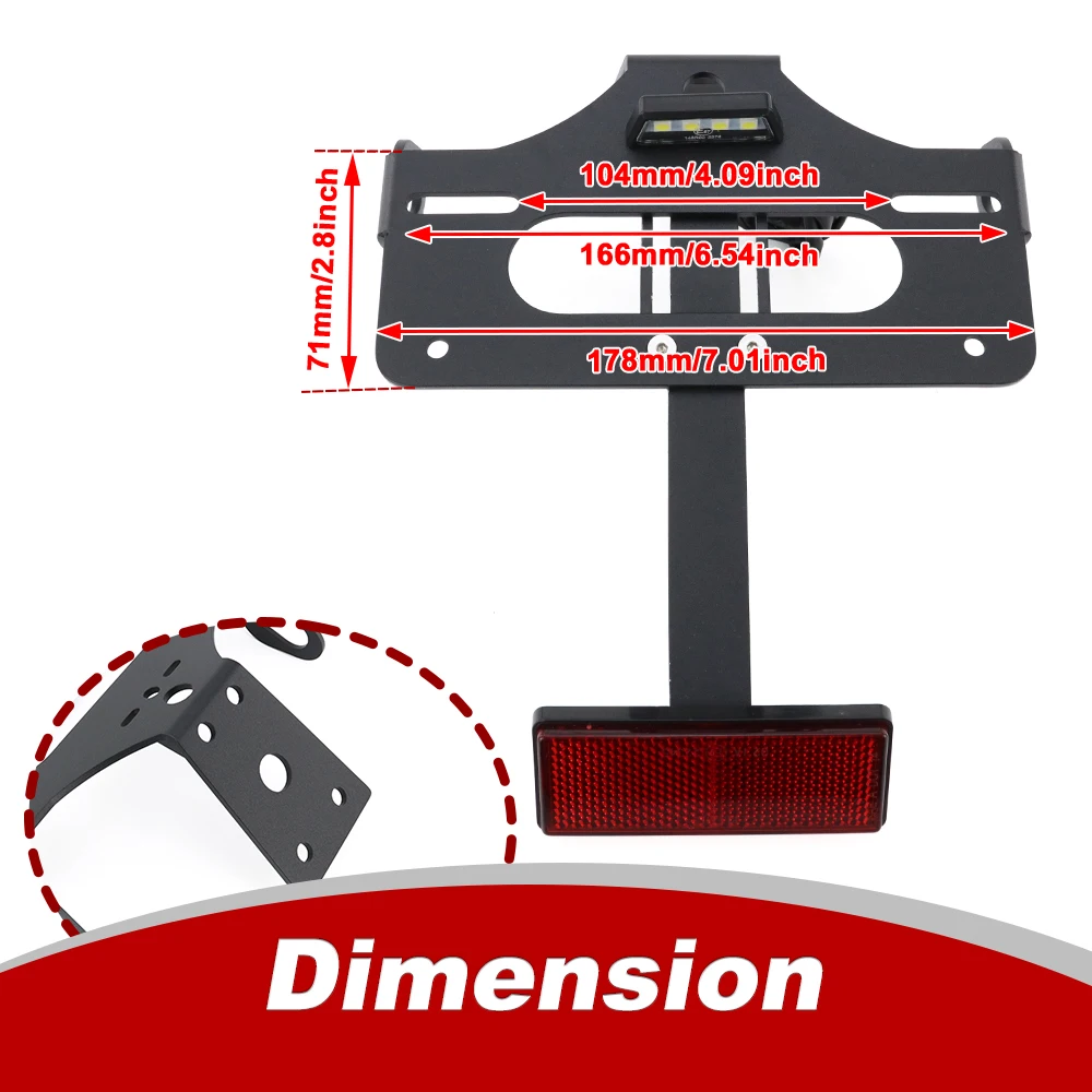 Rear Tail Tidy Fender Eliminator Kit For HONDA CBR500R / CB500F 2016-2026 CB500 Hornet 2024-2026 License Plate Holder Bracket