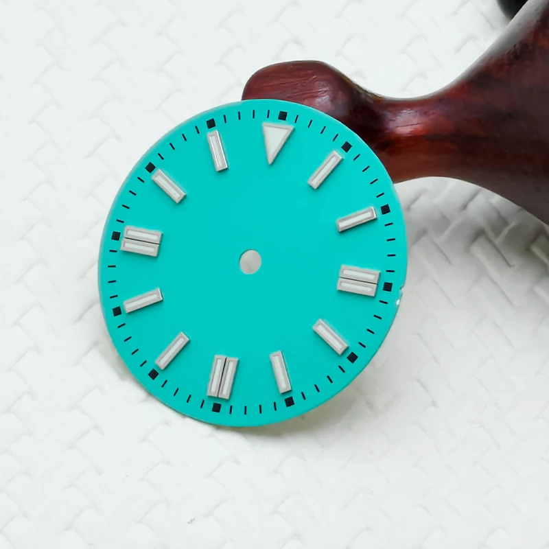 28.5mm Watch Dial NH35 Luminous Dial Fit for NH35 NH36 4R 8215 2824 Movement 3.0 Oclock Mechanical Watch Dial Replace Parts