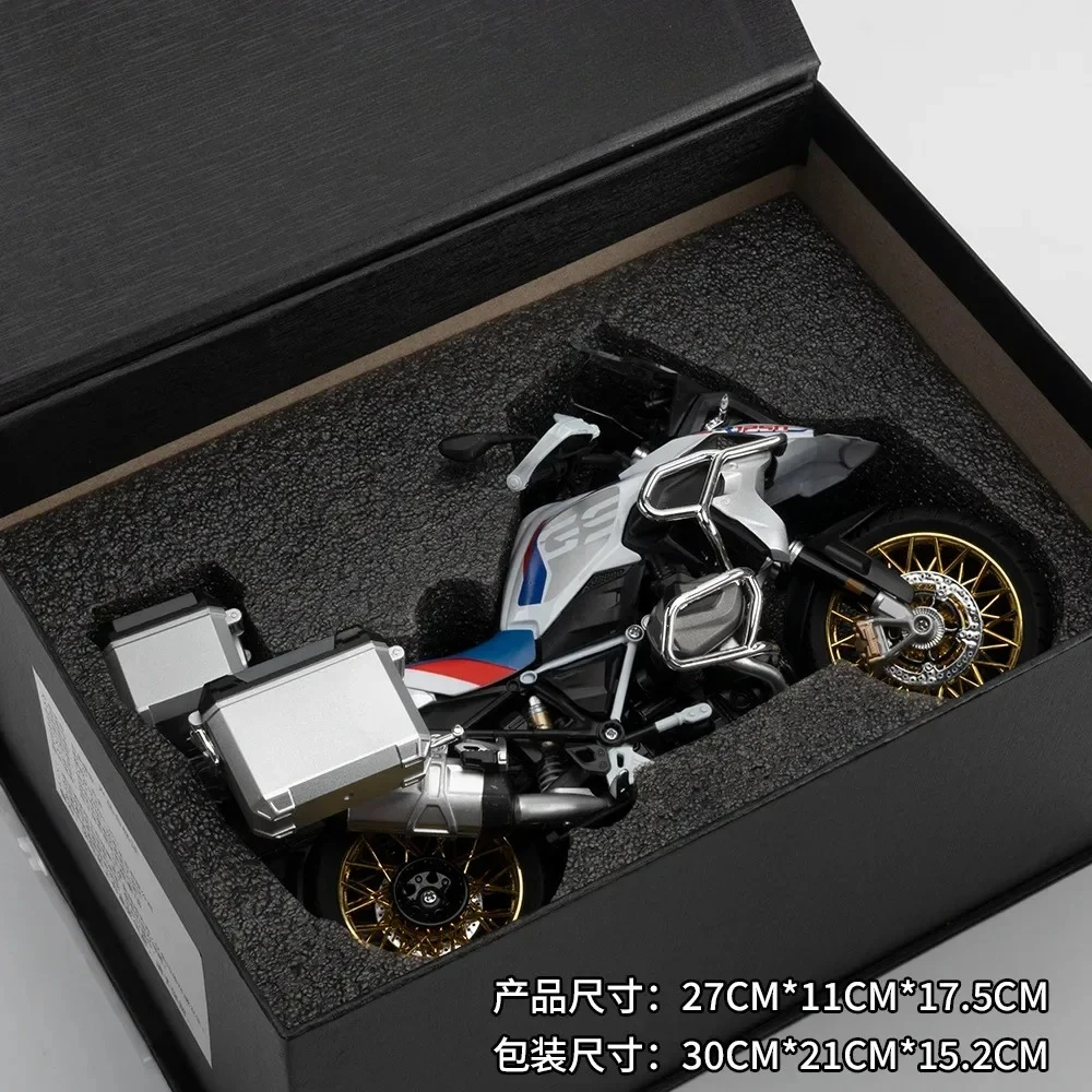 

1:9 R1250 GS Water Bird Toy Motorcycle Model For Children Diecast Metal Vehicle Miniature Collection Gift For Boys