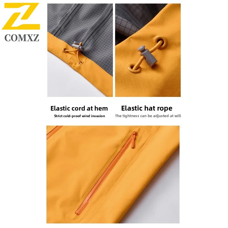 سترة واقية خارجية جبلية مختومة بالكامل للرجال والنساء لربيع وخريف خفيفة الوزن مقاومة للماء ومضادة للرياح والتنزه والتخييم #6