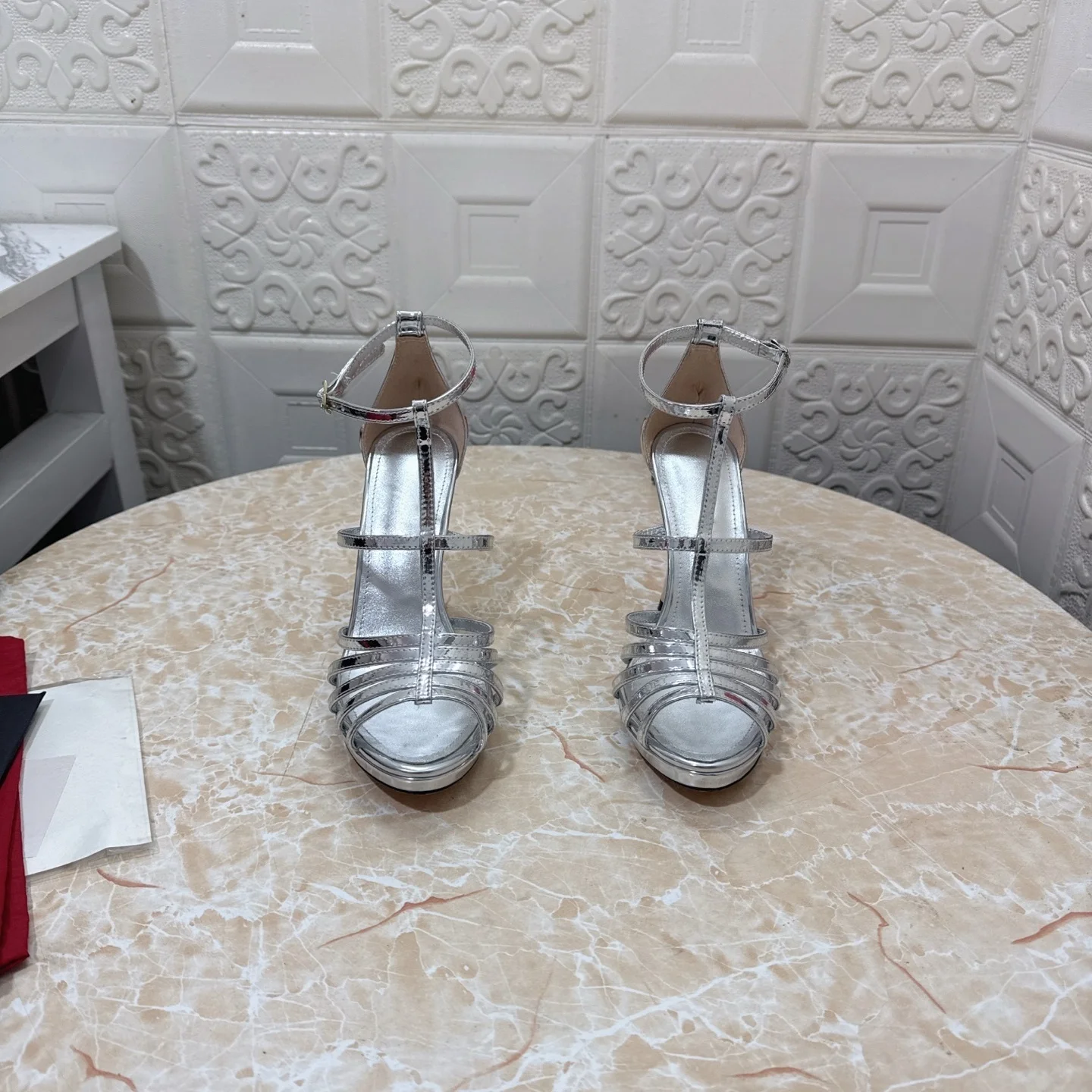 2026 High Quality Summer women shoes multi strap ankle buckle footwear elegant evening dress shoes ch25022504
