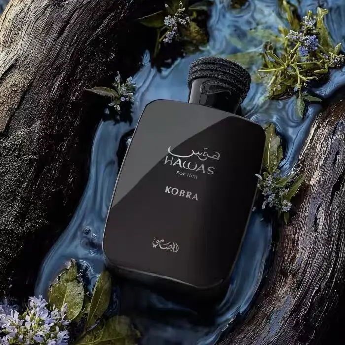 Perfume masculino RASASI Hawas kobra, 100ml (3,4 onças), perfume árabe premium, fragrância duradoura, adequado para qualquer ocasião