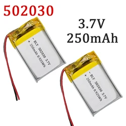 502030 3.7V 250mAh Polymer Lithium Rechargeable Battery For GPS Navigator MP5 Bluetooth Headset PS4 3.7V 502030 Batteries